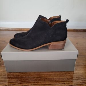 Franco Sarto Black Ankle Boots women's size 8.5